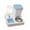 blue white, variant on yotijay Automatic Cat Feeder Food and Water Supply Detachable for s Dogs white