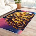 thumbnail image 1 of Lion Rugs for Living Room Bedroom - Animal Rug 5x8 - Starry Sky Carpet for Home Decor - Washable Non Slip Patterned Indoor Large Area Rug - Soft & Low Pile (ZJ&421), 1 of 7