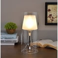 thumbnail image 2 of ORE International KT-195 13" In Industrial Hurricane Glass Table Lamp, 2 of 2