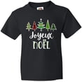 thumbnail image 3 of Inktastic Joyeux Noel with Christmas Trees Youth T-Shirt, 3 of 5