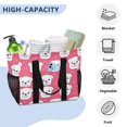thumbnail image 5 of Line Puppy Dogs Reusable Grocery Bags with Handle Side Pocket Waterproof Shopping Portable Tote, 5 of 8