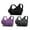 Black+Purple+Gray, variant on FANNYC 1-3 Pack Sports Bra for Women Criss-Cross Back Strappy Longline Sports Bras Medium Support Yoga Workout Bra with Removable Cups