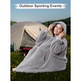 thumbnail image 5 of AMITOFO Wearable Blanket, Oversized Sherpa Blanket Hoodie with Giant Pocket and Sleeve for Adults Women Men, Soft Comfy Warm Fleece Sweatshirt Winter Gift (Gray), 5 of 5
