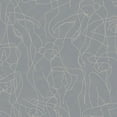 thumbnail image 2 of Dusty Blue Abstract Model Lines Non-Woven Wallpaper, Double Roll, 57 sqft, 2 of 4