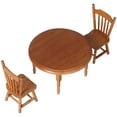 thumbnail image 1 of Silla De Mesa De Comedor De Madera En Miniatura Juego De Sillas De Mesa Redonda De Casa De Muñecas Plana Y Elegante A La Moda Para Casa De Muñecas ANGGREK Juguetes, 1 of 8
