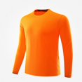 thumbnail image 2 of WAVSUF Men's Athletic Tee Round Neck Breathable Long Sleeve Fall Breathable Sports Top 4XL, 2 of 6