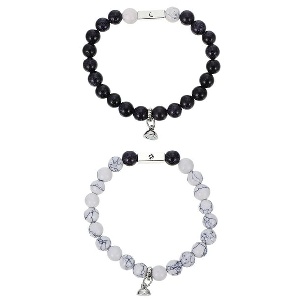 EeaseMX 2 pulseras creativas para parejas, cadena de muñeca auspiciosa, joyería decorativa para la mano.