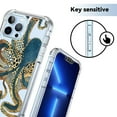 thumbnail image 5 of Blue Octopus Clear Case for iPhone 13 Pro,Aesthetic Art Design Case for Men Women,Unique Soft Transparent TPU Bumper Case Cover, 5 of 5