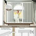 thumbnail image 5 of Baby Safety Gate, Caveen Extra Tall 36'', 29.5-46'' Wide Baby Gate Stairway and Hallway, for Ages 6 to 36 Months, White, 5 of 9