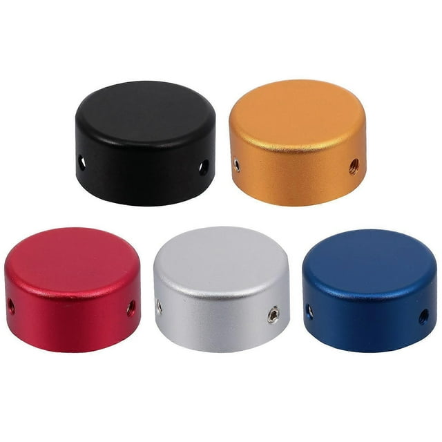 5 Sets Pedal Footswitch Topper with Rubber Insert Screw Footswitch Protector
