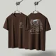 thumbnail image 1 of Yao888-Camiseta con estampado gráfico de espuma para hombre, ropa de calle de gran tamaño, estilo hip hop, informal, Y2k, 1:1Brown-TS14, 1 of 5