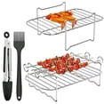 thumbnail image 3 of SMihono Kitchen Organizers and Storage Airer Fryer Rack Double Pot Accessories Oven Grill Steam Rack Airer Fryer Double Pot Kitchen Gadgets Must Have 2023, 3 of 6