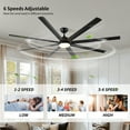 thumbnail image 2 of Electric Fans 84 In Super Large Black Ceiling Fan with Remote Control,Ceiling Fans, 2 of 6