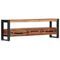 thumbnail image 3 of vidaXL TV Stand 55.1"x11.8"x17.7" Solid Wood Acacia, 3 of 11