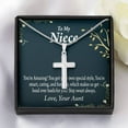 thumbnail image 6 of To My Niece You're Amazing Cross Card Necklace w Stainless Steel Pendant, 6 of 20