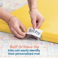 thumbnail image 4 of ECR4Kids SoftZone Rainbow Rest Time Mat with Name Tag, Sleeping Pad, Yellow, 5-Piece, 4 of 9