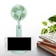thumbnail image 5 of Enfriador recargable por USB de 3 velocidades para enfriar en movimiento, ventilador portátil de mano verde con espejo, 5 of 8