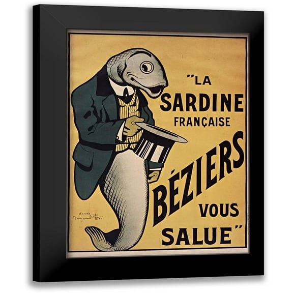 Vintage Apple Collection 11x14 Black Modern Framed Museum Art Print Titled - Sardines