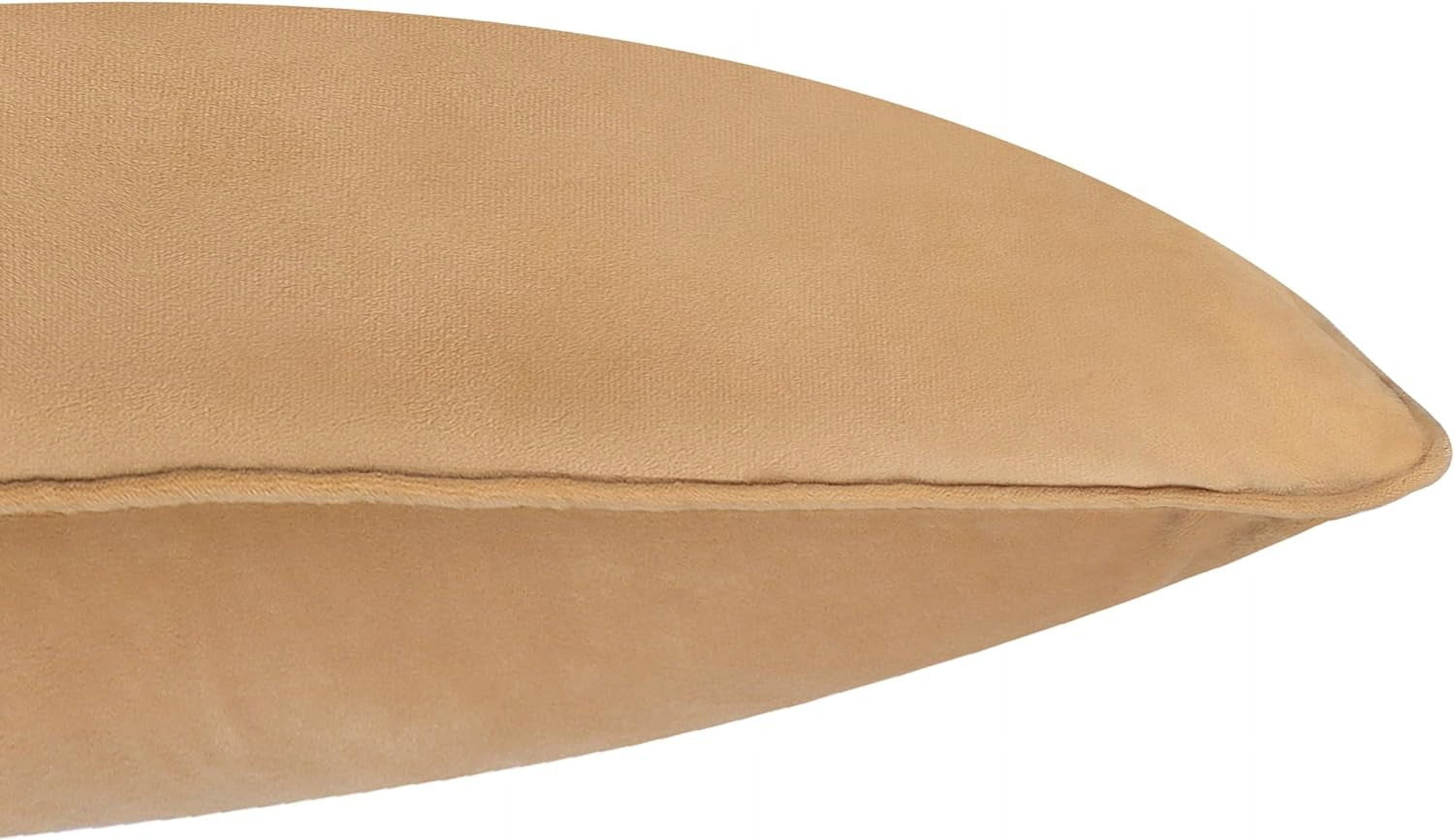 A1HC Hypoallergenic Down Alternative Pillow Inserts, 20x20 in, Square, Pack of 2, Mocha