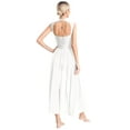 thumbnail image 2 of Venjoe Robe de Danse Lyrique Col Montant Dos Ouvert Moderne Contemporain Blanc TG, 2 of 7