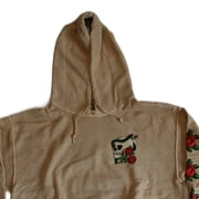 Serpent Skull Men's Gold Hoodie (Medium)