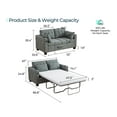LINSY HOME Full Pull Out Sofa Bed, 2in1 Convertible Sleeper Couch