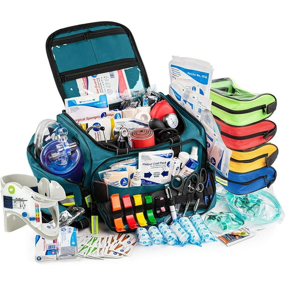 Scherber First Responder Bag | Fully-Stocked Professional Advanced EMT/EMS Trauma Kit