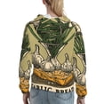 thumbnail image 7 of Wukai Vintage Garlic Bread Illustration Print Womens Hoodies Fleece Sweatshirts Long Sleeve Sweaters Pullover Fall Outfits Winter Clothes-Large, 7 of 7