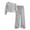 Gray, variant on Grblisyd Tween Girls Clothes Off Shoulder Sweatshirt Top and Wide Leg Pants 2 Piece Outfit Set