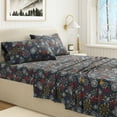 thumbnail image 5 of Great Bay Home 4-Piece 100% Turkish Cotton Flannel Sheet Set, California King, New Snowflake, 5 of 6