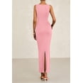 thumbnail image 2 of Vestido midi PRETTYGARDEN para mujer 2025 con pliegues fruncidos para mujer, 2 of 9