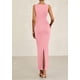 thumbnail image 2 of Vestido midi PRETTYGARDEN para mujer 2025 con pliegues fruncidos, color rosa, 2 of 9