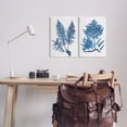 thumbnail image 2 of Stupell Industries Bold Blue Ferns Woodland Nature Botanical & Floral Painting Unframed Art Print Wall Art, Set of 2, 2 of 7