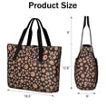 thumbnail image 3 of Tote Bag for Women - Red Dog Art Footprint Shoulder Bag - Large Utility Work Duffle Bag with Zipper Handbag for Travel, Work, Sprots, 3 of 5