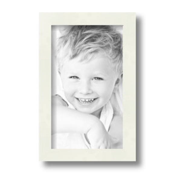 ArtToFrames 6" x 10" White Picture Frame, 6x10 inch White Wood Poster Frame (WOM-5138)