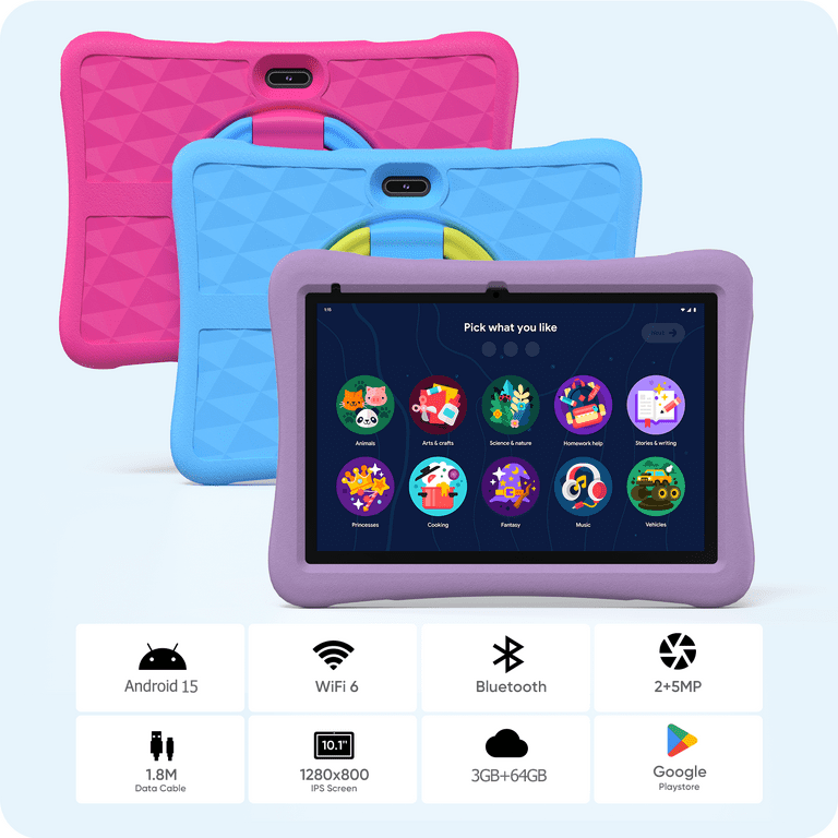 Plimpton Kids Tablet, Google Kids Space, Android Tablet for Kids