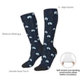 thumbnail image 5 of Picia Women Crew Soft Moisture-wicking Socks Night Forest Wolf Pattern Design Cotton Socks, One Size fit All, 5 of 9