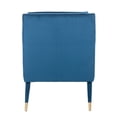 thumbnail image 5 of SAFAVIEH Mara Mid-Century Retro Tufted Accent Chair, Navy, 5 of 11