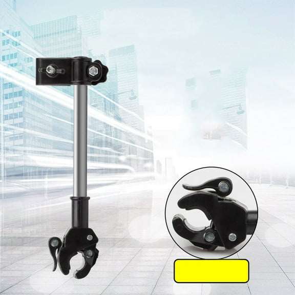 FUTUREORYY Bike Umbrella Stretch Mount with Safety Enhancement in Black 1Set 11.8 x 0.8 x 0.8in