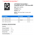 thumbnail image 2 of Left Radiator Fan Assembly 1 - Compatible with 2014 - 2020 Acura MDX 2015 2016 2017 2018 2019, 2 of 2