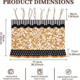 thumbnail image 3 of Heat-Resistant Tie-Back Oven Curtain 29.5x21.3 Inch,Polyester Dust & Oil Splash Proof,Machine Washable Decor for Kitchen Stove Oven Skirt Decor 29.3"W*21.3"H, 3 of 7