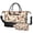Irish Setter and Floral Beige Pattern, variant on Irish Setter and Floral Beige Pattern 2 Piece Travel Bag Set, Camping Weekend Bag with Shoe Compartment, Detachable Shoulder Strap Gift Ideas for Work Picnic Beach Travel