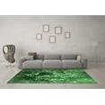 thumbnail image 3 of Ahgly Company Indoor Square Oriental Emerald Green Industrial Area Rugs, 6' Square, 3 of 4