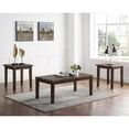 thumbnail image 4 of Furniture of America Korlyn Wood 3-Piece Coffee Table Set in Dark Walnut, 4 of 7
