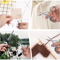thumbnail image 7 of MOAMUN 4Pcs Mini Folding Scissors, Portable Stainless Steel Travel Small Scissors, Safety Foldable Pocket Badge Scissors All Purpose with 4 Keychains for Nurse Accessories, Office, Craft, Sewing, 7 of 7