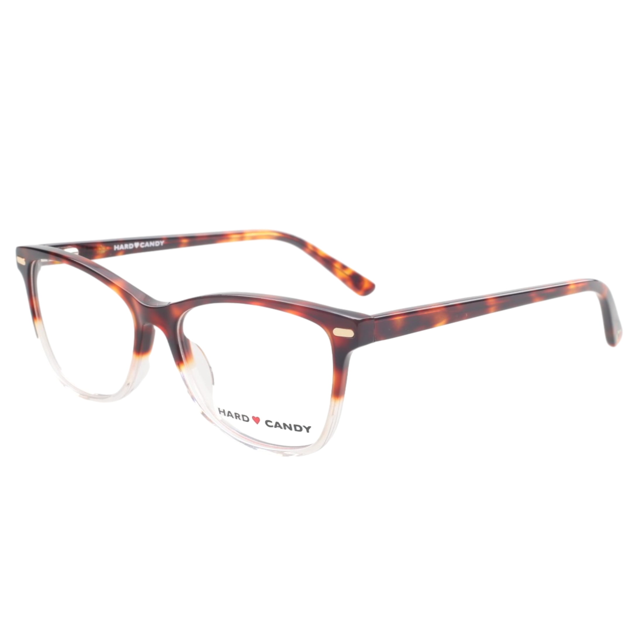 Hard Candy Tough Cookie Rx'ble Eyeglasses with Case, Tortoise Crystal