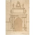 thumbnail image 3 of Francesco Maria Richini 14x18 Black Modern Framed Museum Art Print Titled - Design for the Triumphal Arch at the Porta Ticinese in Milan, with the Imperial Arms of the Hapsburg and Allegoric, 3 of 5