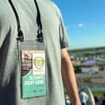 thumbnail image 5 of 25 Pack - 4 x 8 Inch Extra Large Ticket & Event Credential Badge Holders with Double Sided Lanyards with Two Bulldog Clips, by Specialist ID (Red), 5 of 6