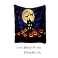 thumbnail image 3 of Halloween Blanket,Halloween Pumpkin Blanket 40"x60",Fall Halloween Throw Blanket Gifts for Women,Cozy Soft Flannel Fleece Quilt for Home Living Room Couch Bed Chair or Dorm Decor(A), 3 of 5