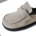 thumbnail image 3 of Pantuflas de ante sintético para mujer, zapatillas de casa de moda para otoño e invierno (Beige 40), 3 of 6